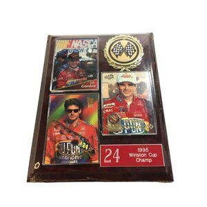 Nascar Jeff Gordon Collectors Plaque 24 1995 Winston Cup Champ 9x7 " New